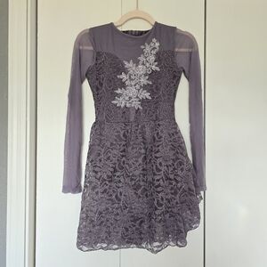 Alexandra Purple lyrical Dance Costume Adult Small